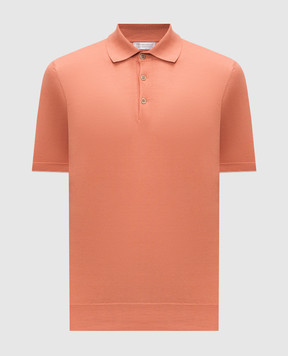 Brunello Cucinelli Оранжевое поло M29800125