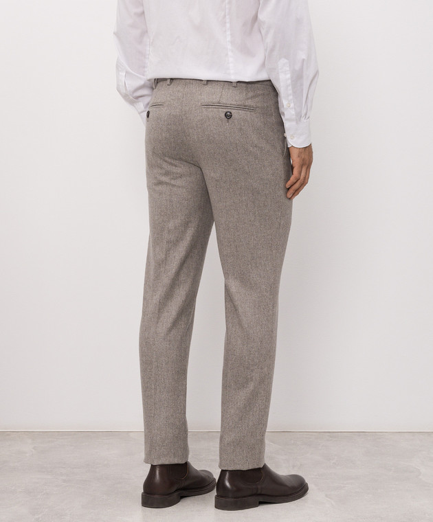 Brunello Cucinelli Сірі штани з вовни M038PI1770 зображення 4