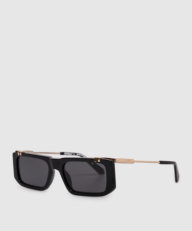 Off-White Черные очки с логотипом OFF OW2032100755 изображение 3