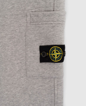 Stone Island Дитячі сірі утеплені штани з логотипом K2S166200001S0M2014