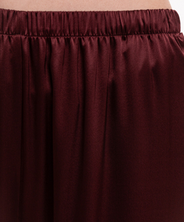 Dore & Rose Бордова піжама із шовку SILKPJSET зображення 4