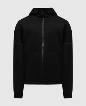 Stone Island Чорна спортивна куртка з логотипом K2S156100031S0213