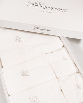 Blumarine Home Набор белых махровых полотенец Risveglio с кристаллами 5 шт W0000250021