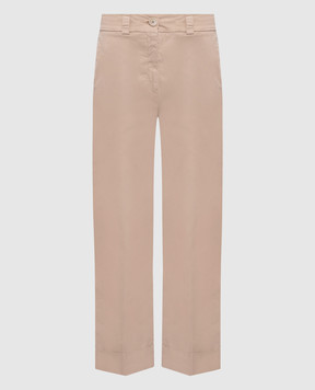 Peserico Бежевые брюки с отворотами M04998T2300800