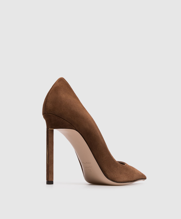 Tom Ford Коричневые замшевые туфли W3802LGO038P изображение 3