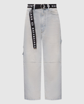 Balenciaga Блакитні джинси з ефектом потертості 868521TDW14