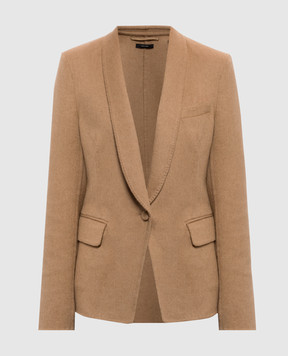 Tom Ford Коричневый жакет из шерсти верблюда GI3119FAX1805