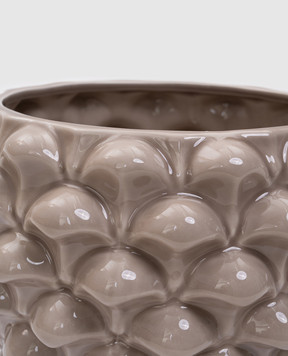 Lamart Бежеве керамічне кашпо у формі шишки 1038190