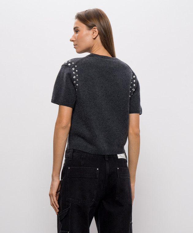 3.1 Phillip Lim Сірий топ з вовною F26270640WHF зображення 4