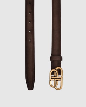 Balenciaga Коричневый замшевый пояс BB 5816902AB59