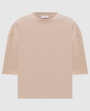 Brunello Cucinelli Бежева футболка M0T81BG200