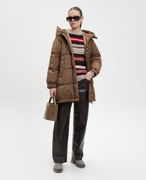 Max Mara Weekend Коричнева двостороння куртка ANFORA ANFORA