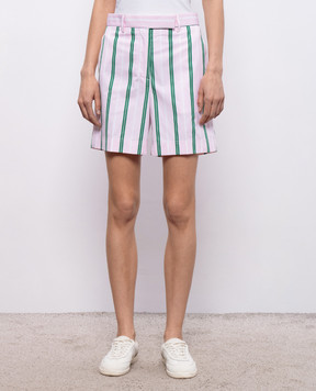 Thom Browne Розовые шорты в полоску FTC514UF1152