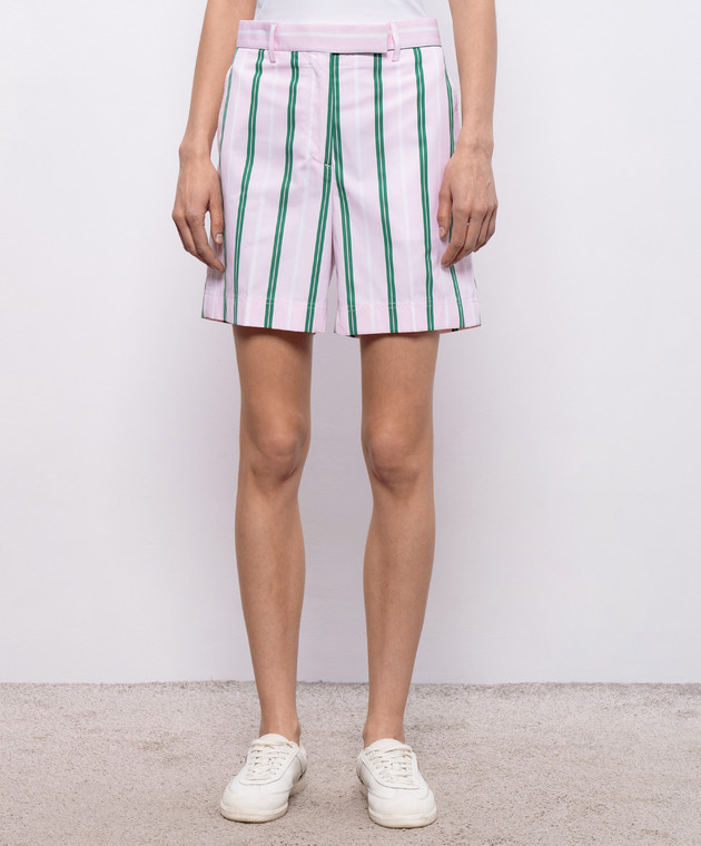 Thom Browne Розовые шорты в полоску FTC514UF1152 изображение 2