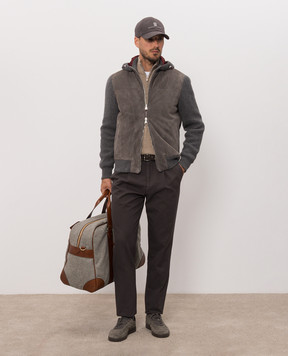 Brunello Cucinelli Коричневые брюки M252DE1450