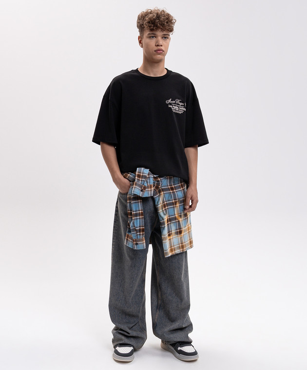 AMIRI Черная футболка Dreamers Chain Stitch AM426JR003 изображение 2