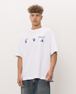 Off-White Белая футболка Bacco Arrow 44MAA120F26J018