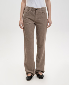 The Row Бежеві вельветові штани Carlyl 6636W3724