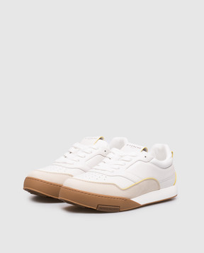 Givenchy Білі шкіряні кросівки з логотипом BH00B5H1XV