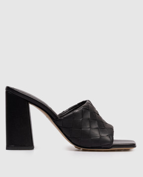 Bottega Veneta Чорні шкіряні мюлі Parco 855947V2ED0