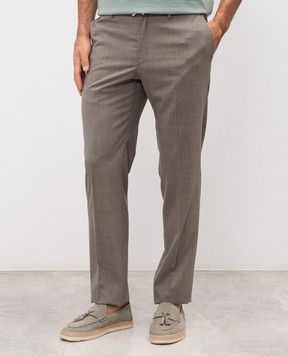 Stefano Ricci Коричневые брюки из шерсти M1T80A0003W501