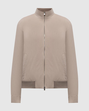 Agnona Сіра куртка з логотипом TH11U3XU6020