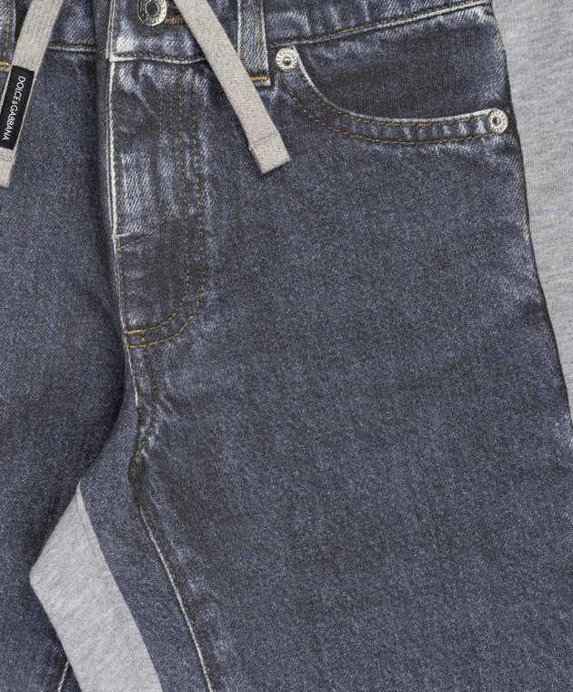 Dolce&Gabbana Джитячі сірі меланжеві джогери L4JPING7PVD46 зображення 3