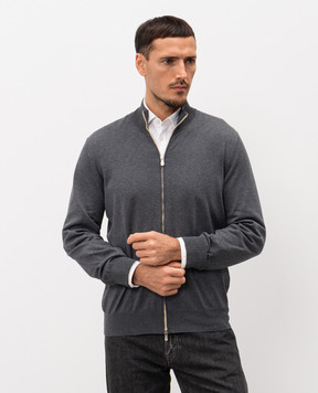 Brunello Cucinelli Серый кардиган M2900106