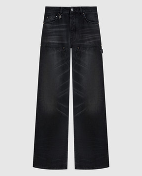 AMIRI Чорні джинси з ефектом потертості AWDNGH1023