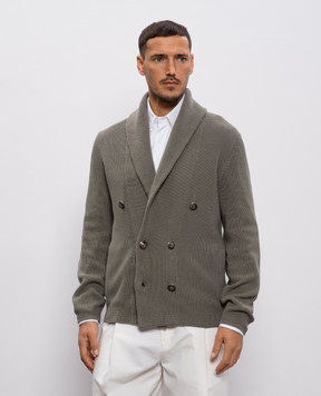 Brunello Cucinelli Зеленый кардиган M2873346