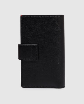 Brunello Cucinelli Чорне шкіряне портмоне з тисненням емблеми MWRLBU439