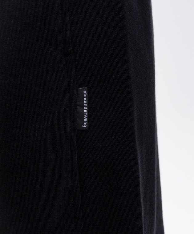 Alexander Wang Черные спортивные брюки с кристаллами 1CC2264040 изображение 5