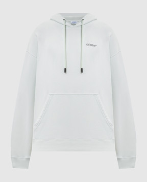 Off-White Зеленые худи с эмблемой Half Arrow 44MBB085S26F00A