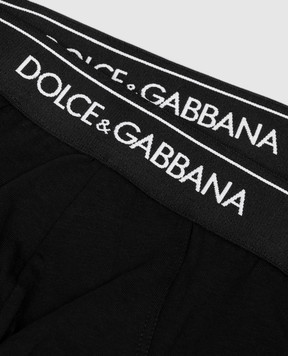 Dolce&Gabbana Набір чорних трусів-бріфів M9C05JONN95