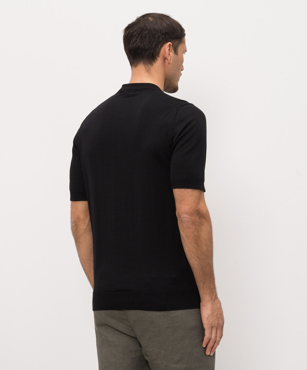 Cashmere&Whiskey Черное поло MB004Z изображение 4