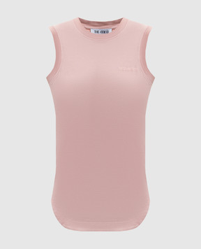 The Attico Рожевий топ з вишивкою логотипа 260WCN00003JJJ025AA