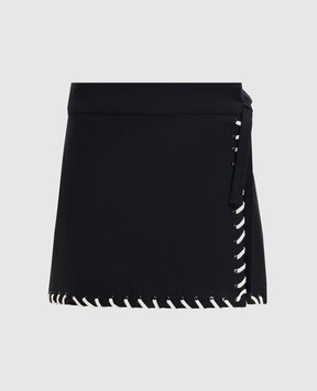 Simkhai Чорна спідниця міні на запах 1263054SW
