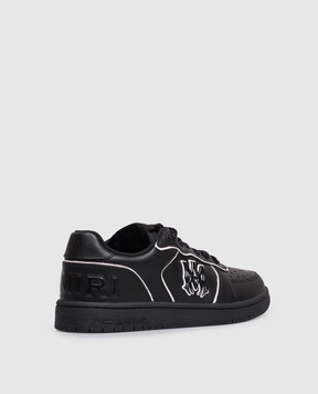 AMIRI Черные кожаные кроссовки NEWPORT AMSNSN1061
