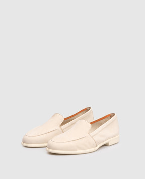 Santoni Бежеві лофери з нубука WULB72051AS1SPRX