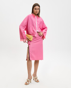 Fendi Розовая юбка миди FQ7723AW9B