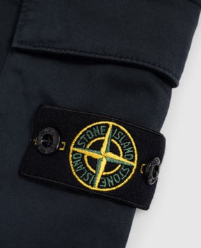 Stone Island Детские синие джогеры с логотипом K2S163100007S001214