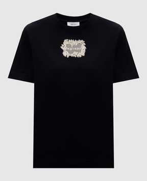 Alexander McQueen Черная футболка с нашивкой логотипа A002PPQLAEZ