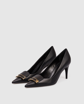 Sergio Rossi Чорні шкіряні туфлі Sr Evolv B14490MMVN13