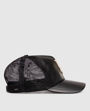AMIRI Черная комбинированная кепка с логотипом AMHATR1039