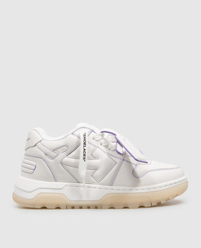 Off-White Білі шкіряні кросівки Out Of Office Chunky OF05740101