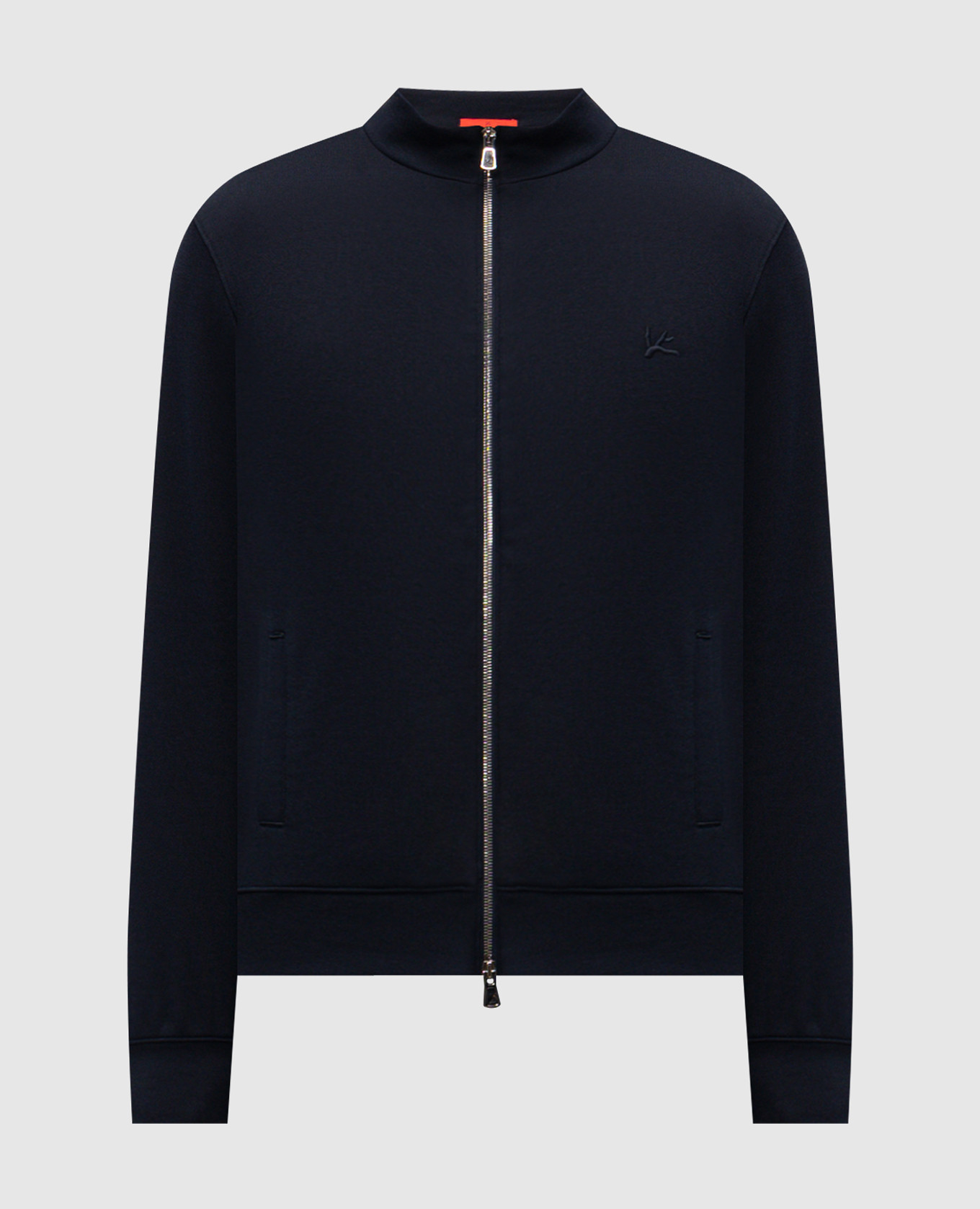 Синяя спортивная куртка с шелком