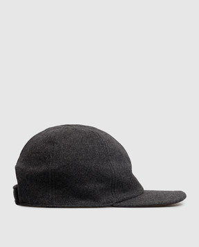 Doriani Cashmere Серая кепка из шерсти 191T125T125