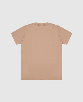 Stone Island Детская коричневая футболка с принтом логотип логотип L1S162100009S037924