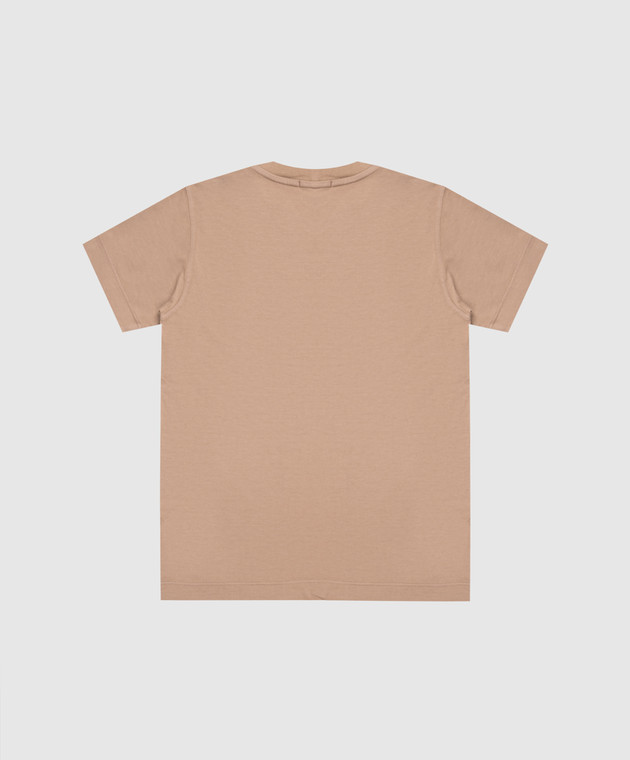 Stone Island Детская коричневая футболка с принтом логотип логотип L1S162100009S037924 изображение 2