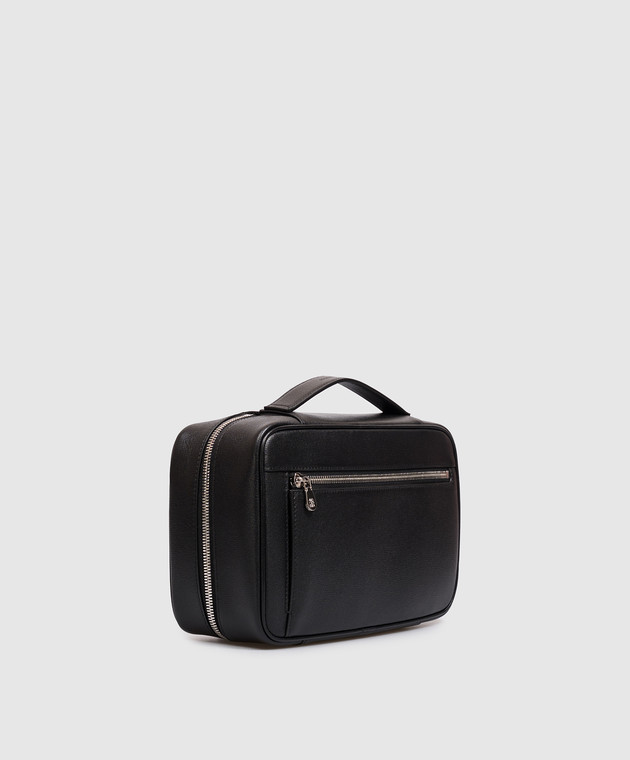 Brunello Cucinelli Чорний шкіряний несесер MWRLBU441 зображення 3